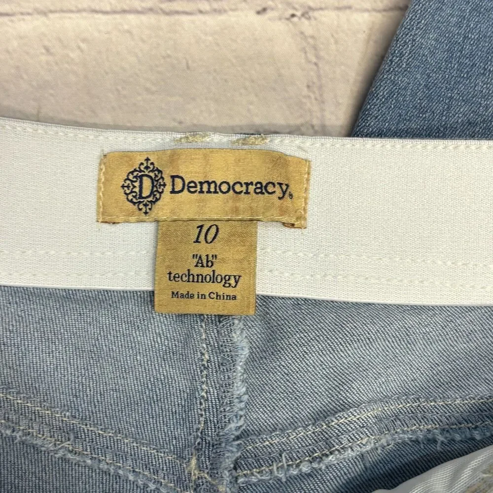 NWT Democracy Women Freedom Ankle Skimmer Jeans Size 10 Blue Denim C093 -18